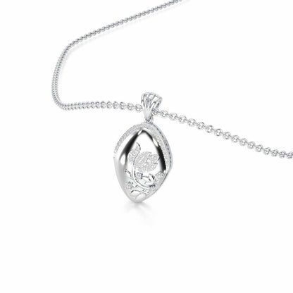 Twilight Sparkle Silver Pendant - White Gold - Image 2