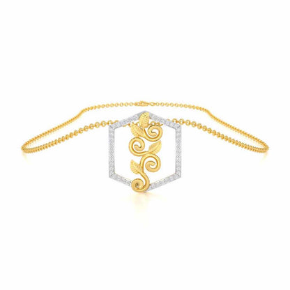 Twinkle Frame Silver Pendant - Yellow Gold - Image 3