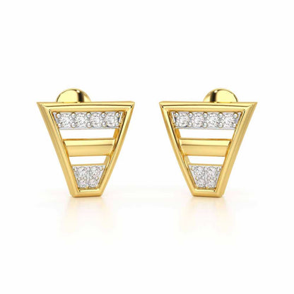 Twinkling Temptations Silver Earrings - Yellow Gold - Image 1