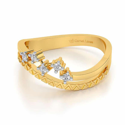Twirl Magic Silver Ring - Yellow Gold - Image 2