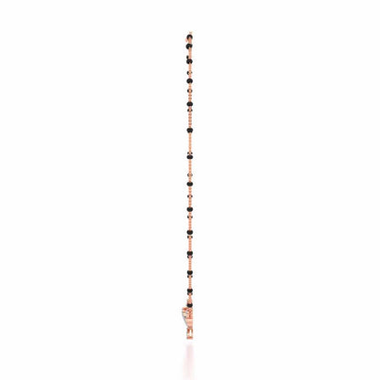 Twist Round Silver Mangalsutra - Rose Gold - Image 4