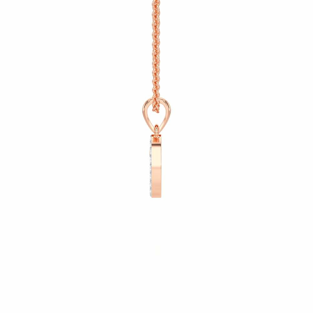 U-Luke Silver Pendant - Rose Gold - Image 3