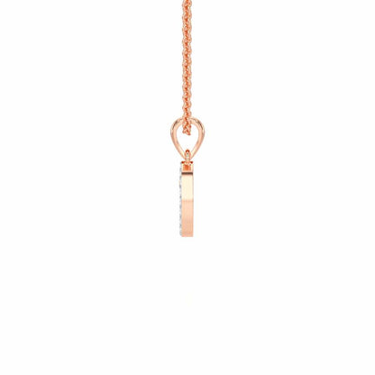 U-Luke Silver Pendant - Rose Gold - Image 3