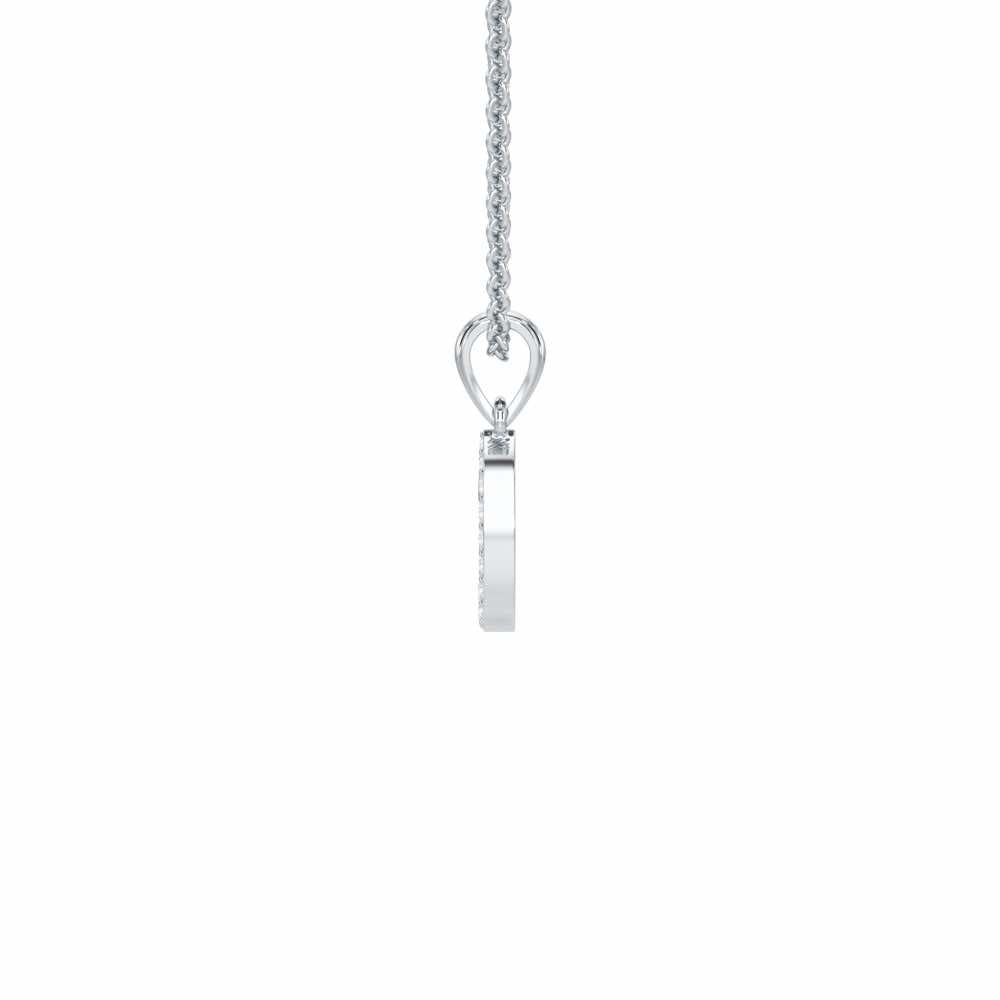 U-Luke Silver Pendant - White Gold - Image 3