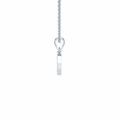 U-Luke Silver Pendant - White Gold - Image 3