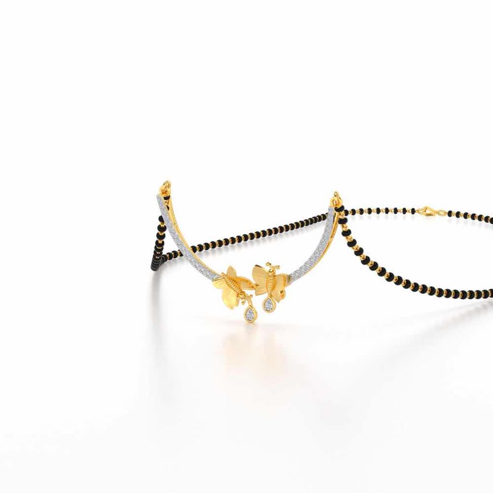 Udaan Silver Mangasutra - Yellow Gold - Image 2