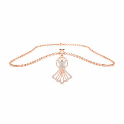 Udaan Silver Pendant - Rose Gold - Image 3