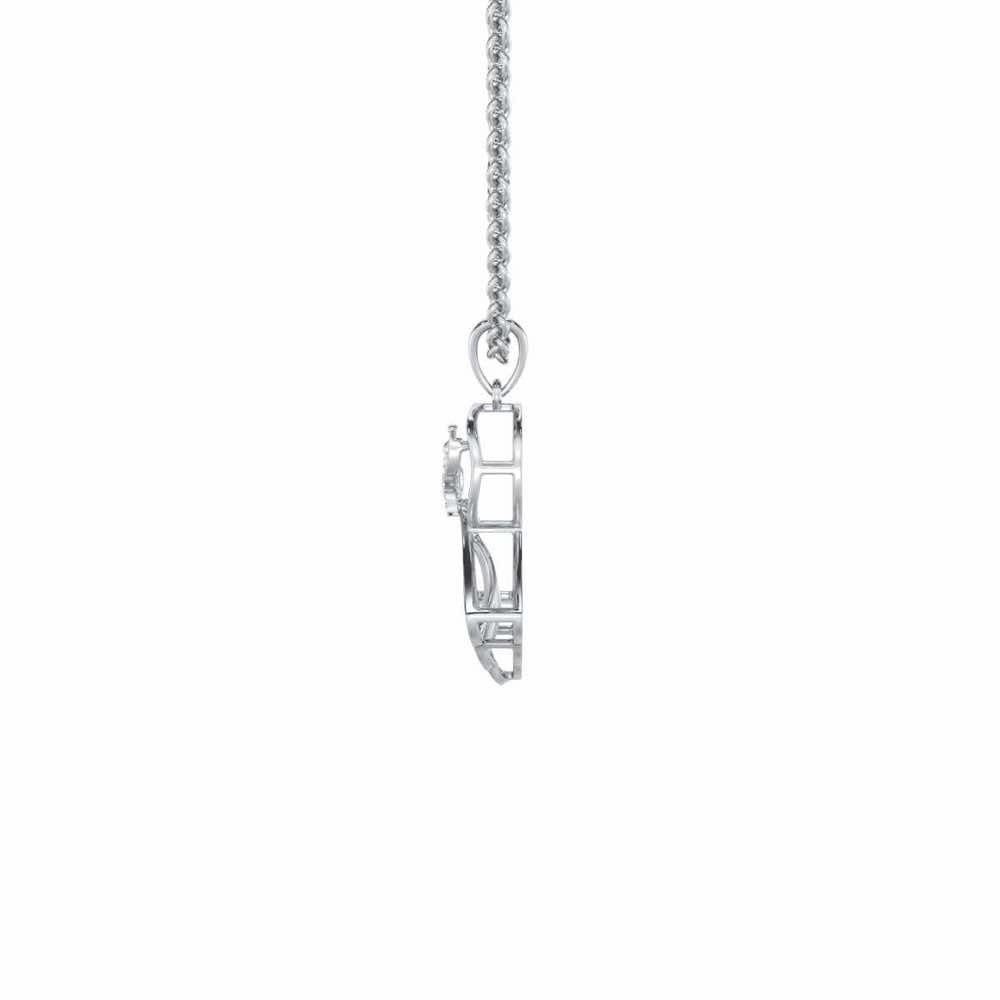 Udaan Silver Pendant - White Gold - Image 4