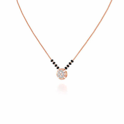 Ujvala Silver Mangalsutra - Rose Gold - Image 2
