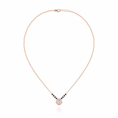 Ujvala Silver Mangalsutra - Rose Gold - Image 3