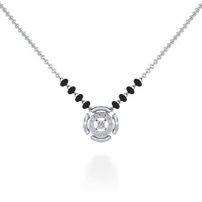 Ujvala Silver Mangalsutra - White Gold - Image 1