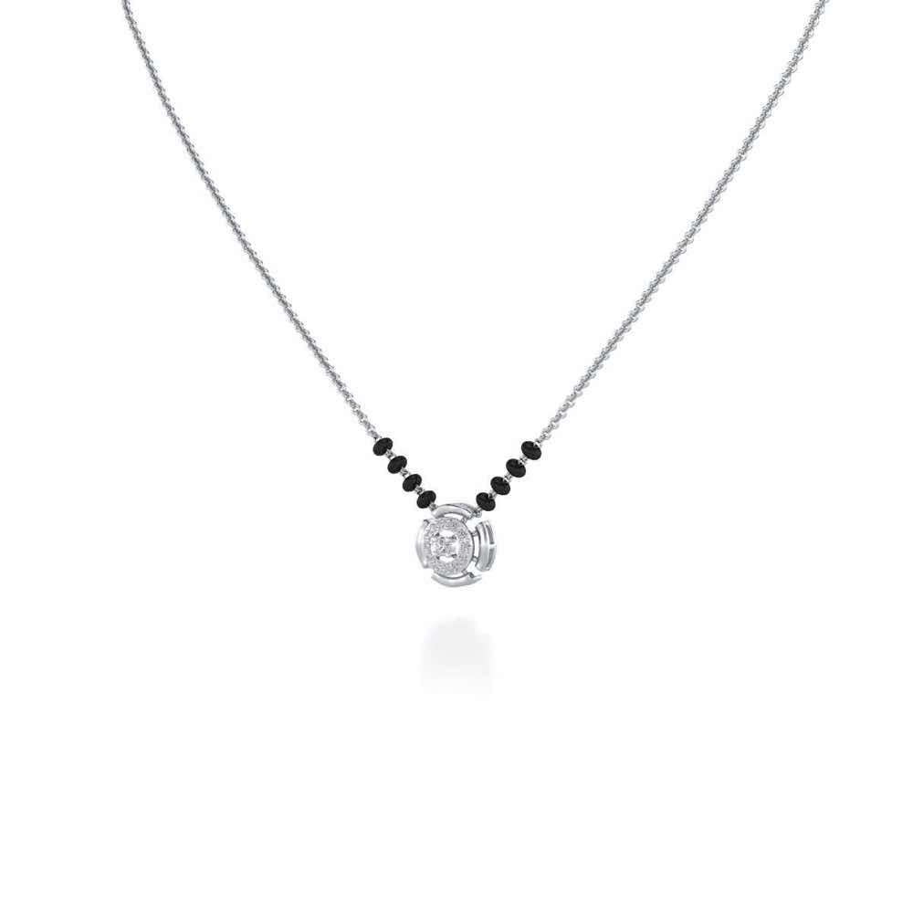 Ujvala Silver Mangalsutra - White Gold - Image 2