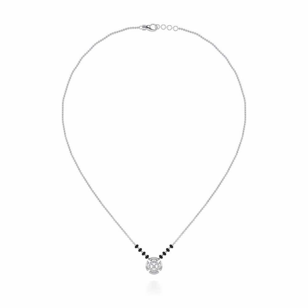 Ujvala Silver Mangalsutra - White Gold - Image 3
