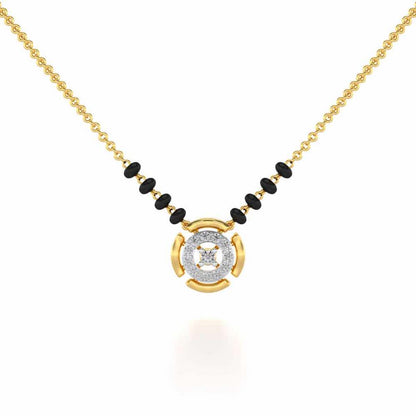 Ujvala Silver Mangalsutra - Yellow Gold - Image 1