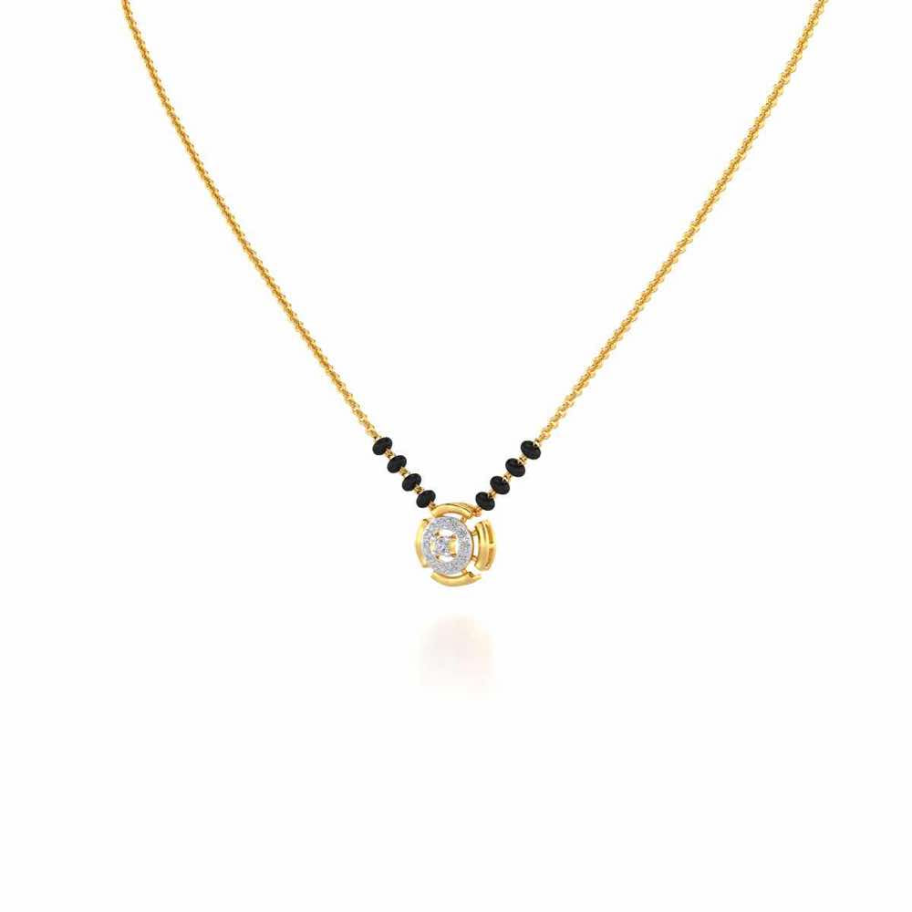 Ujvala Silver Mangalsutra - Yellow Gold - Image 2