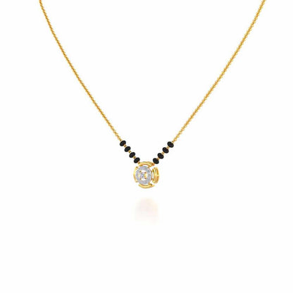 Ujvala Silver Mangalsutra - Yellow Gold - Image 2
