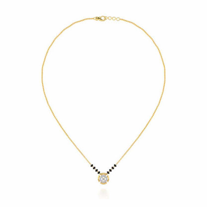 Ujvala Silver Mangalsutra - Yellow Gold - Image 3
