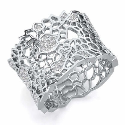 Ultimate Shine Silver Band Ring - White Gold - Image 1