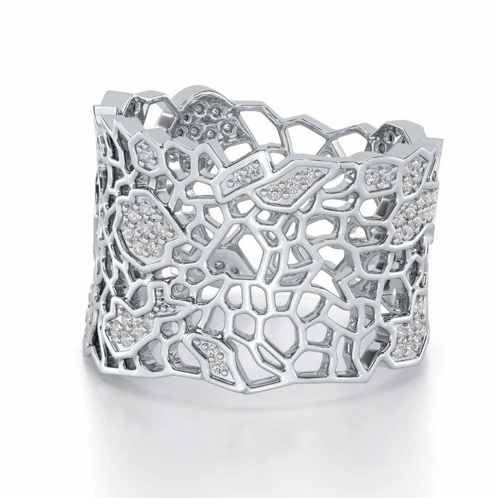 Ultimate Shine Silver Band Ring - White Gold - Image 2