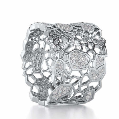 Ultimate Shine Silver Band Ring - White Gold - Image 3