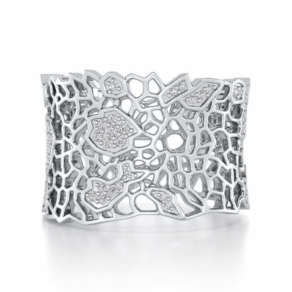 Ultimate Shine Silver Band Ring - White Gold - Image 4