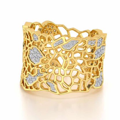 Ultimate Shine Silver Band Ring - Yellow Gold - Image 2