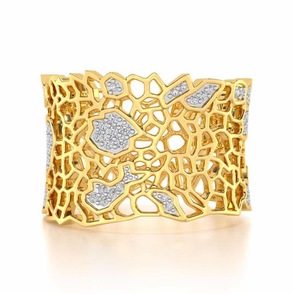 Ultimate Shine Silver Band Ring - Yellow Gold - Image 4