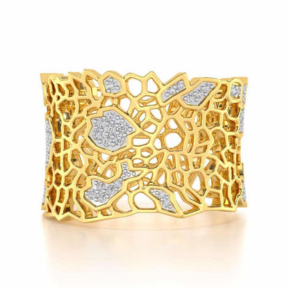Ultimate Shine Silver Band Ring - Yellow Gold - Image 4