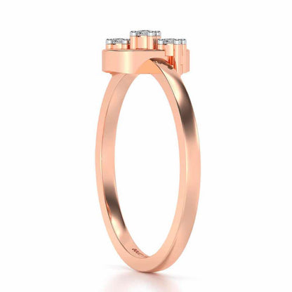 Ultra flora Silver Ring - Rose Gold - Image 4