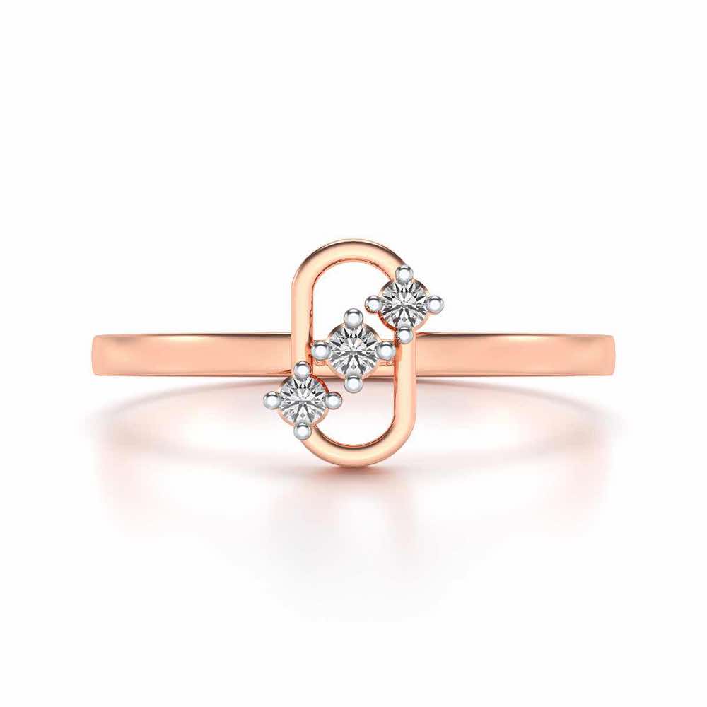 Ultra flora Silver Ring - Rose Gold - Image 5