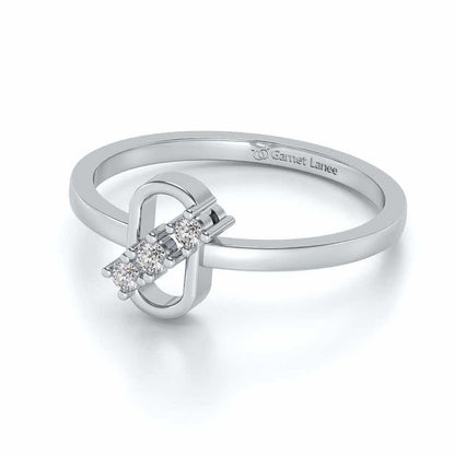 Ultra flora Silver Ring - White Gold - Image 3