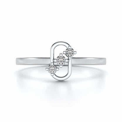 Ultra flora Silver Ring - White Gold - Image 5