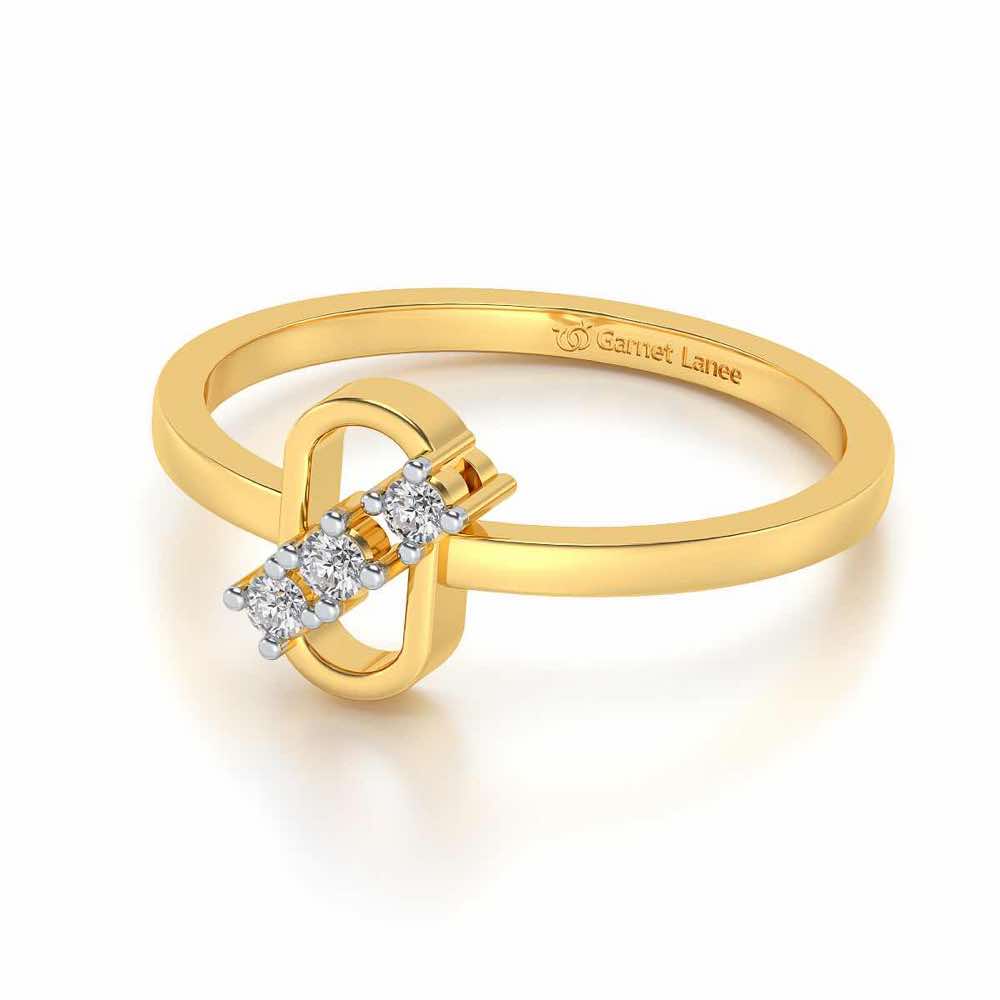 Ultra flora Silver Ring - Yellow Gold - Image 3