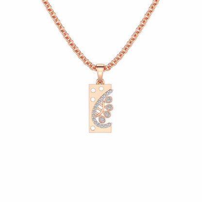 Umbriel Silver Pendant - Rose Gold - Image 1