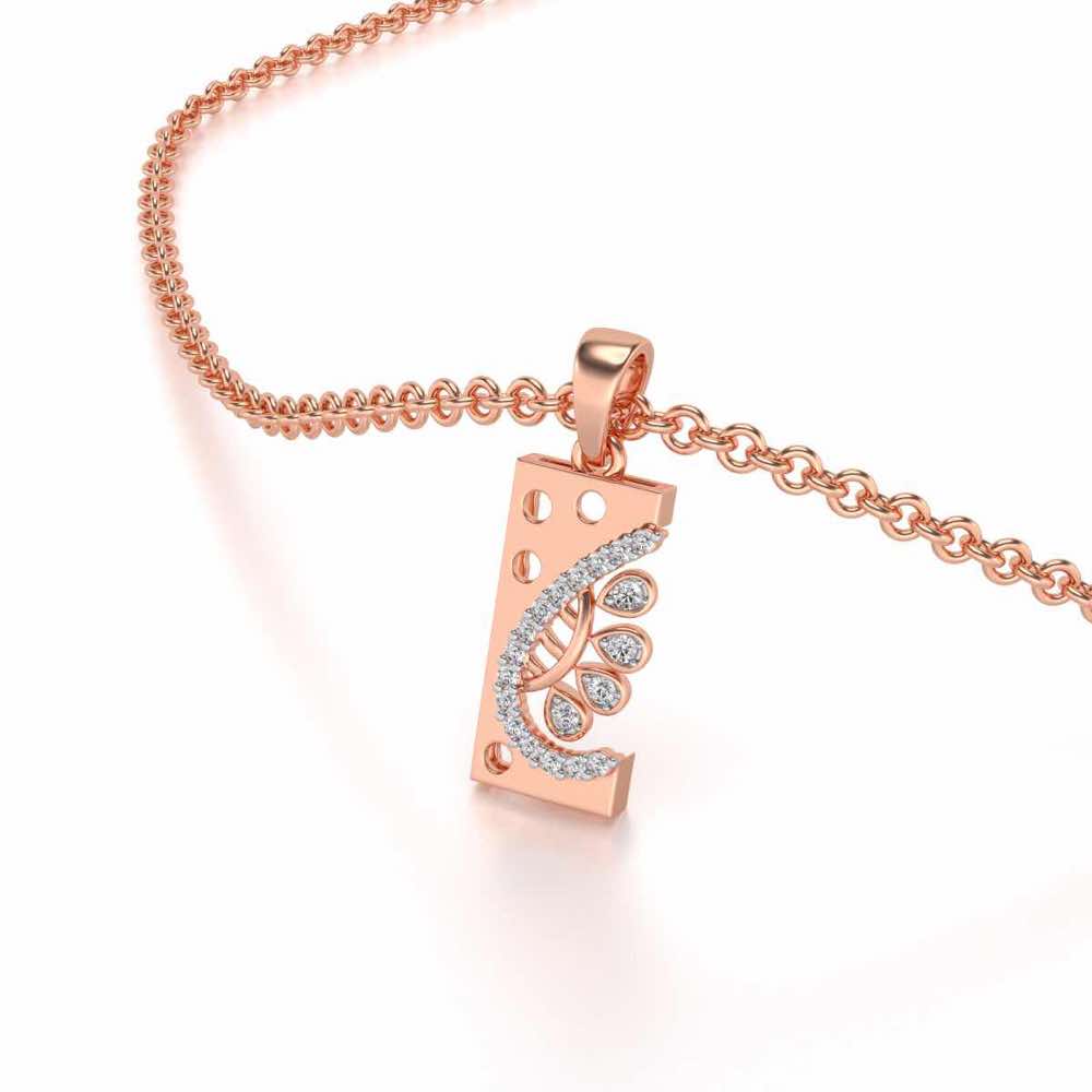 Umbriel Silver Pendant - Rose Gold - Image 2