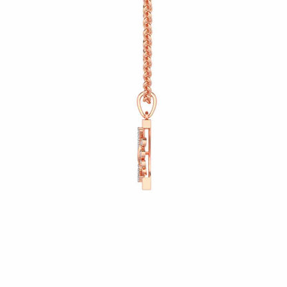 Umbriel Silver Pendant - Rose Gold - Image 3