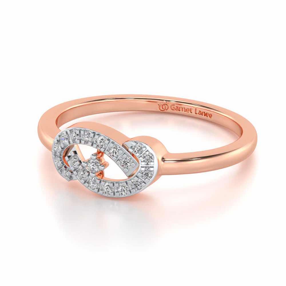 Uncanny Shine Silver Ring - Rose Gold - Image 2