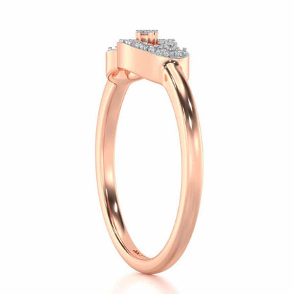 Uncanny Shine Silver Ring - Rose Gold - Image 3