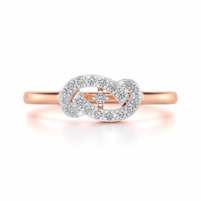 Uncanny Shine Silver Ring - Rose Gold - Image 4