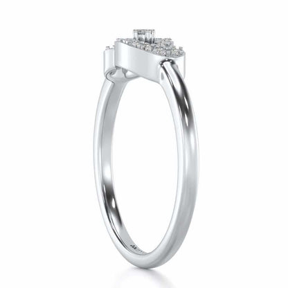Uncanny Shine Silver Ring - White Gold - Image 3