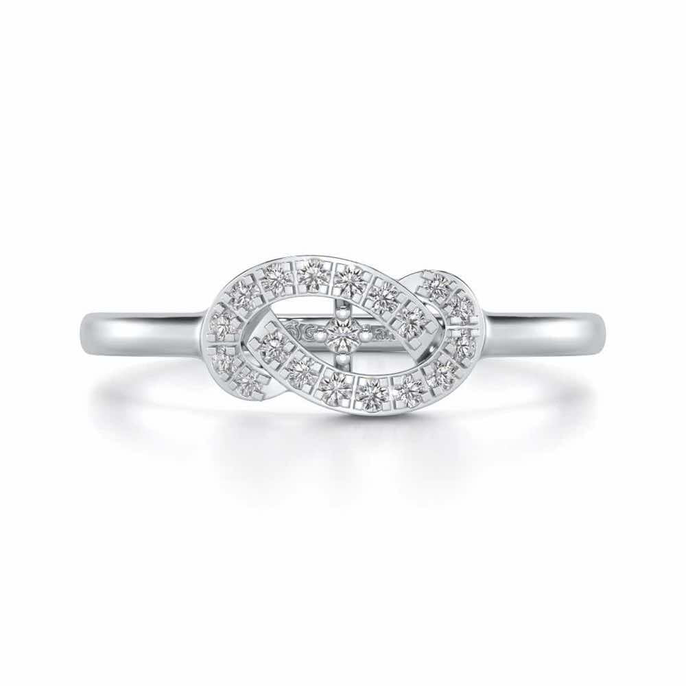 Uncanny Shine Silver Ring - White Gold - Image 4