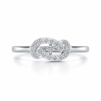 Uncanny Shine Silver Ring - White Gold - Image 4