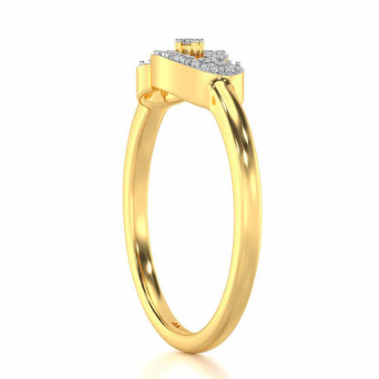 Uncanny Shine Silver Ring - Yellow Gold - Image 3