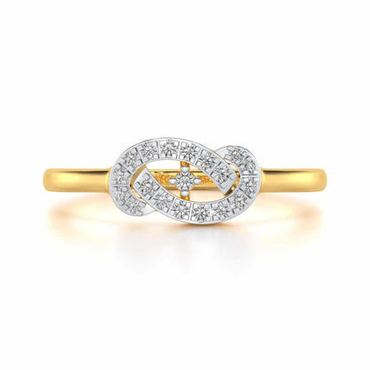 Uncanny Shine Silver Ring - Yellow Gold - Image 4