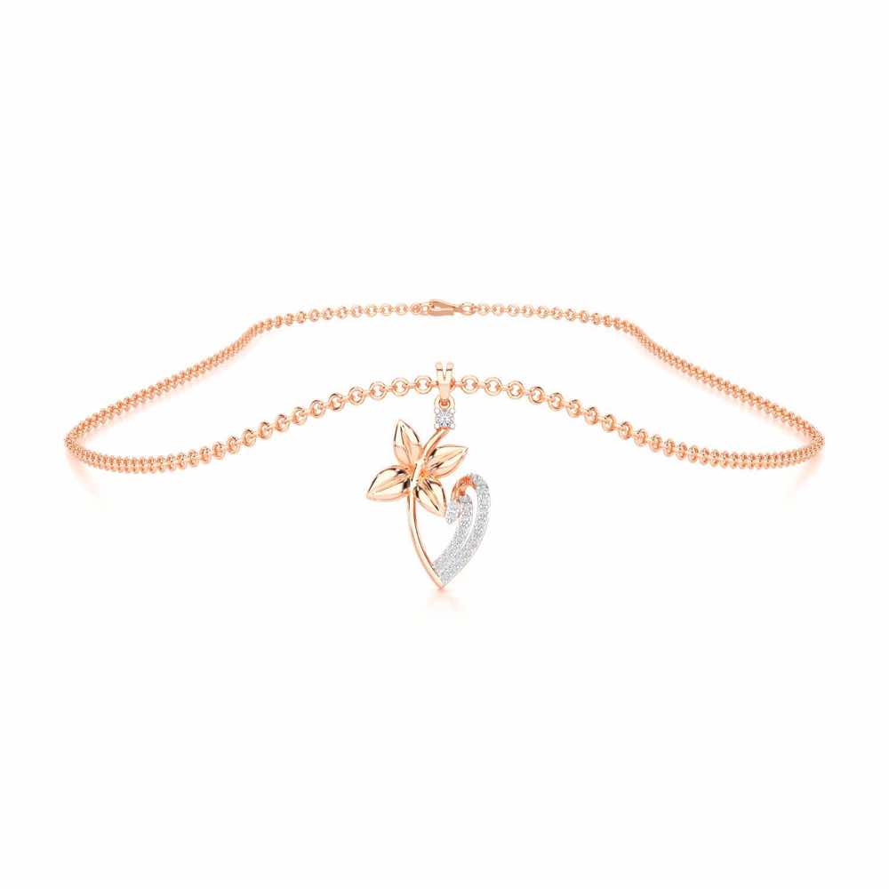 Unity Glow Silver Pendant - Rose Gold - Image 3
