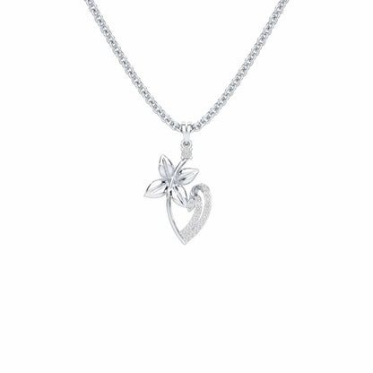 Unity Glow Silver Pendant - White Gold - Image 1