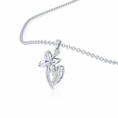 Unity Glow Silver Pendant - White Gold - Image 2