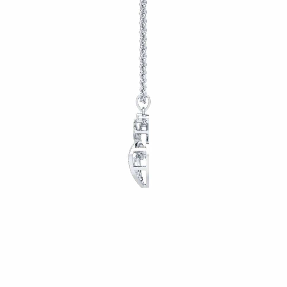 Unity Glow Silver Pendant - White Gold - Image 4