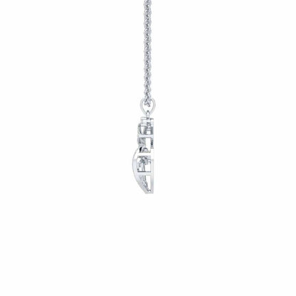 Unity Glow Silver Pendant - White Gold - Image 4