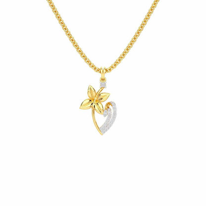 Unity Glow Silver Pendant - Yellow Gold - Image 1